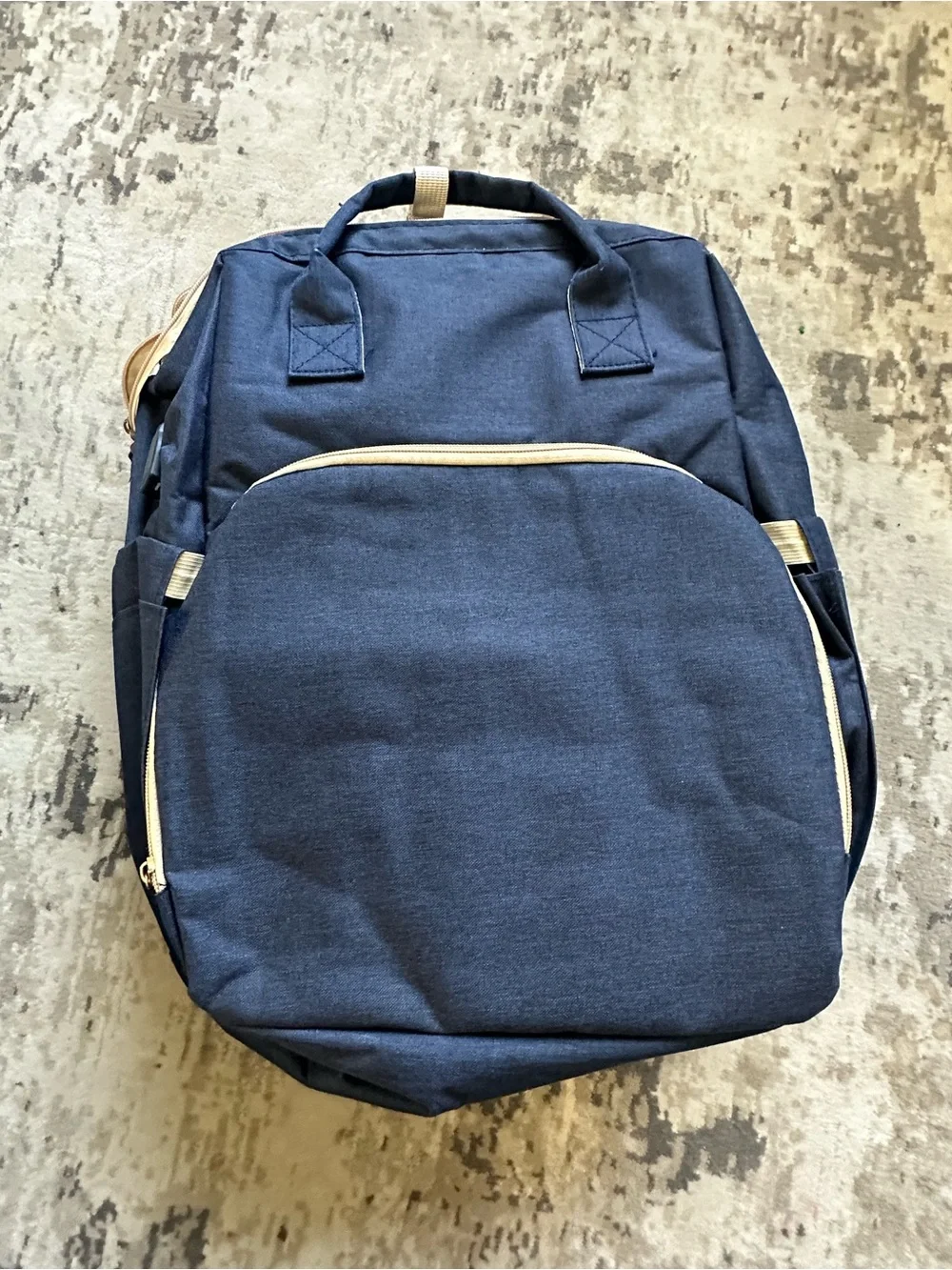 Moms And Dads Navy Blue Baby Backpack Diaper Bag